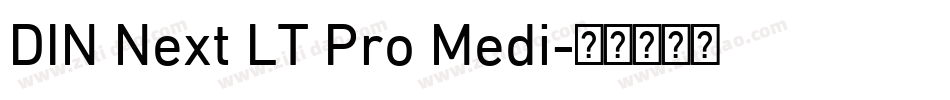 DIN Next LT Pro Medi字体转换